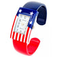 USA Flag Small Size Bangle Cuff Watch