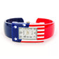 USA Flag Small Size Bangle Cuff Watch