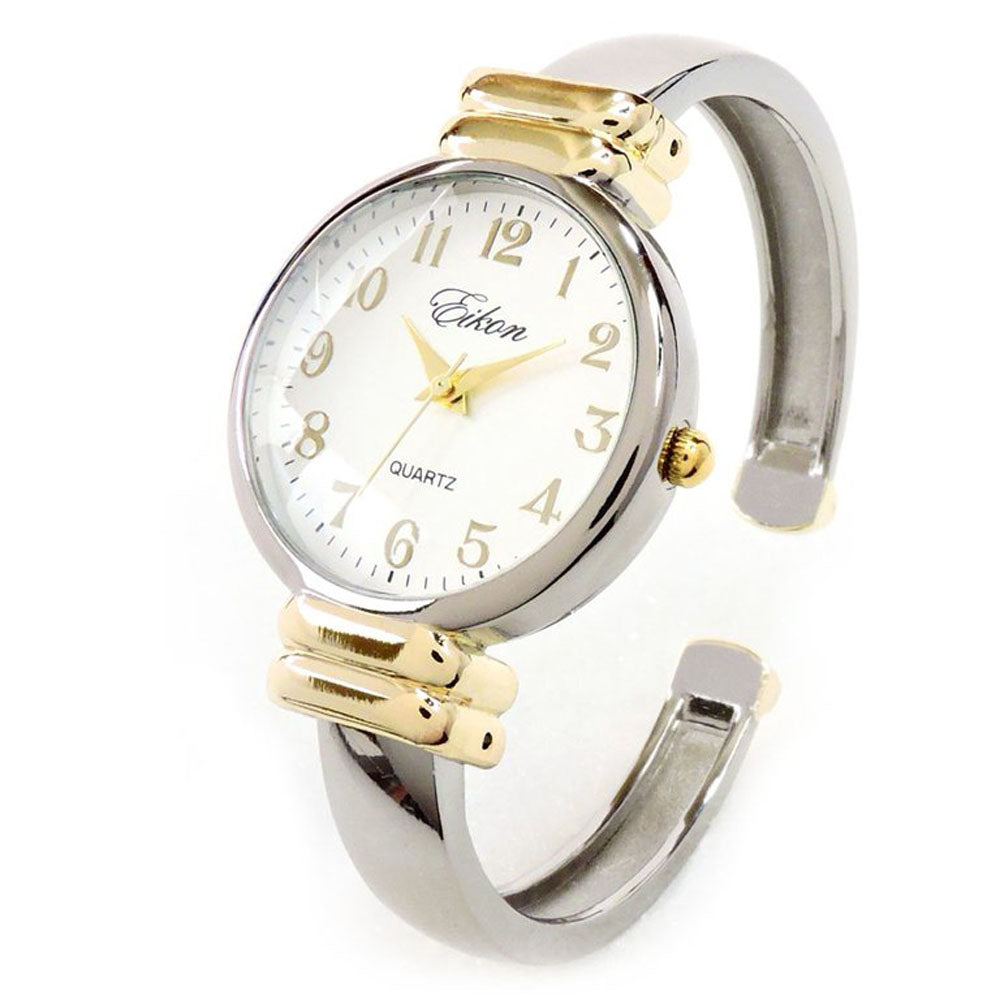 Eikon Slim Case Women's Bangle Cuff Watch – ShowTime Collection