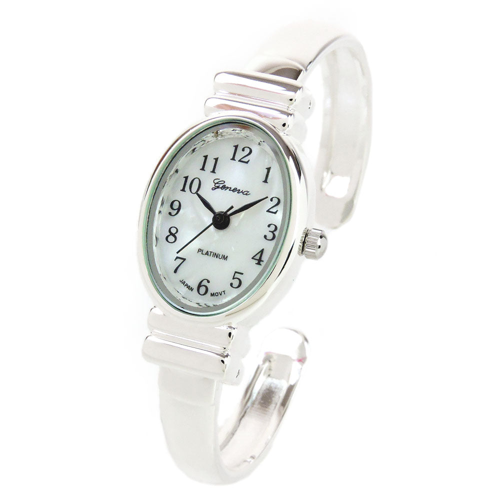 Geneva platinum sale bangle watch